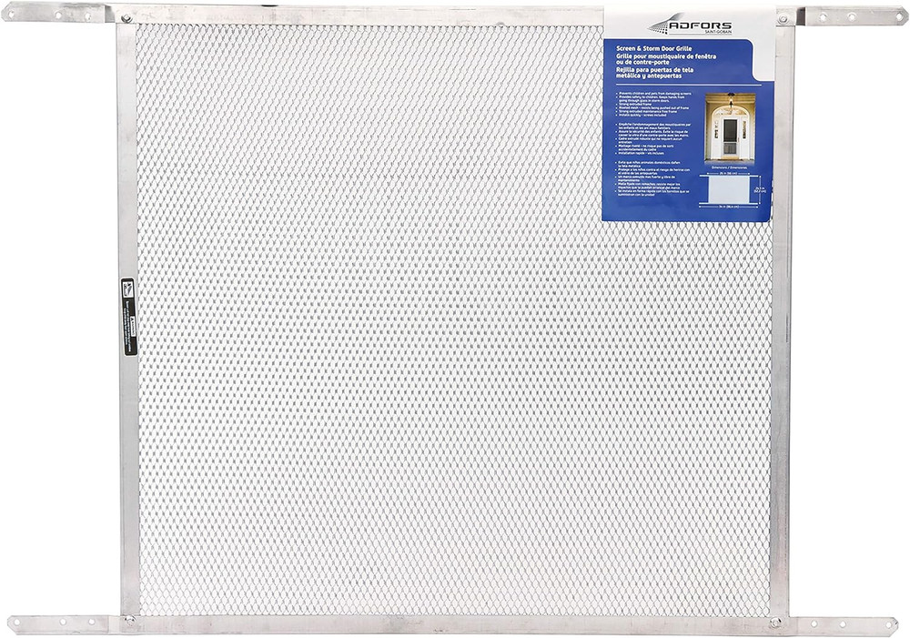 Screen & Storm Door Grille, 24" X 30", Silver