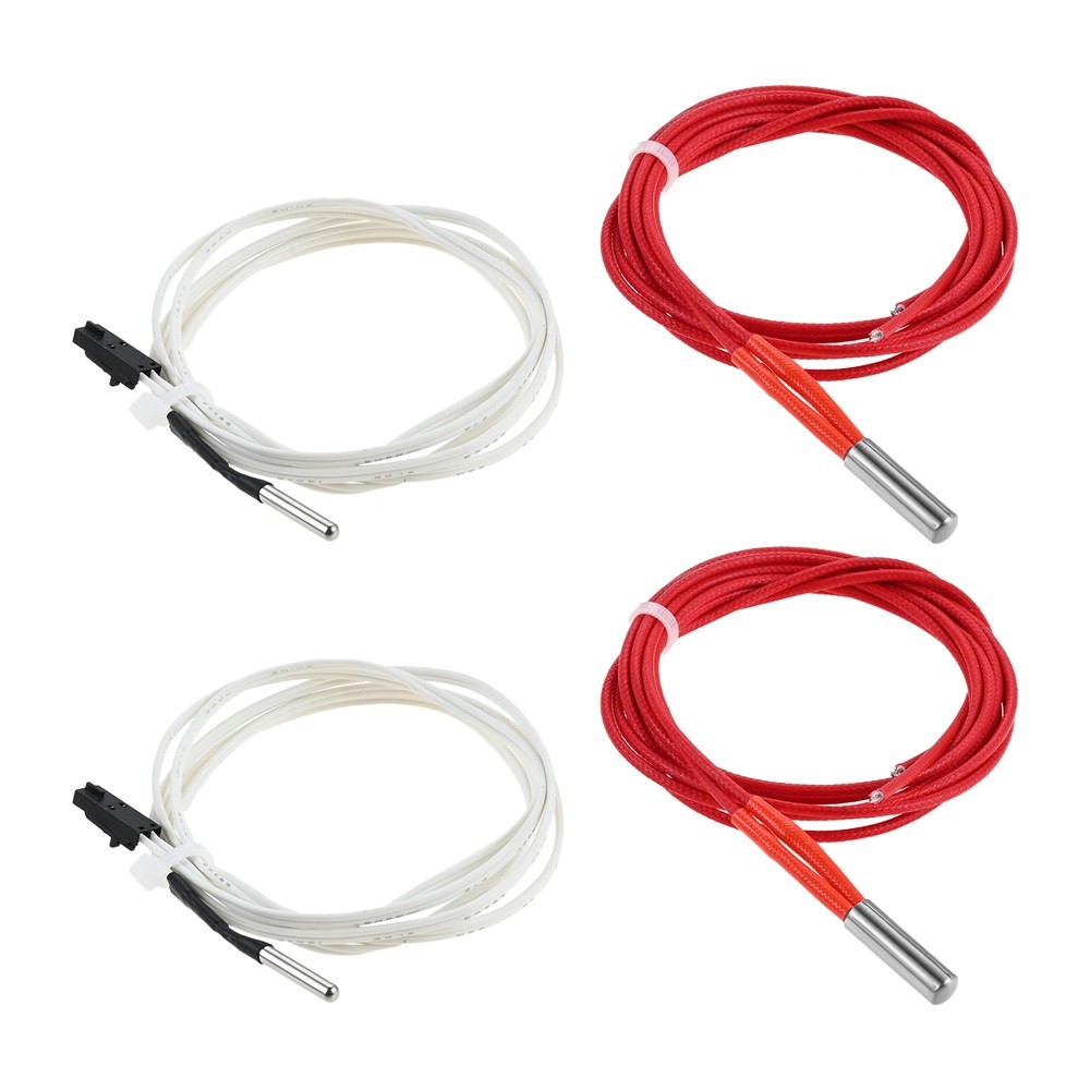 2 Set Heater Cartridge Element 24V 40W Thermistor High Temperature Sensor