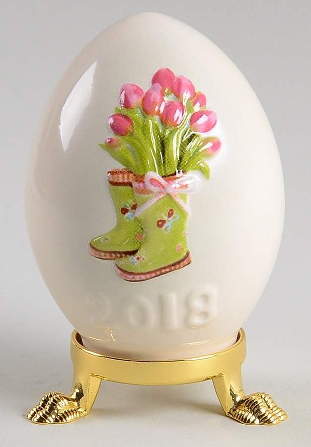 Goebel Goebel Easter Egg Flowers In Boots - Boxed 11403448