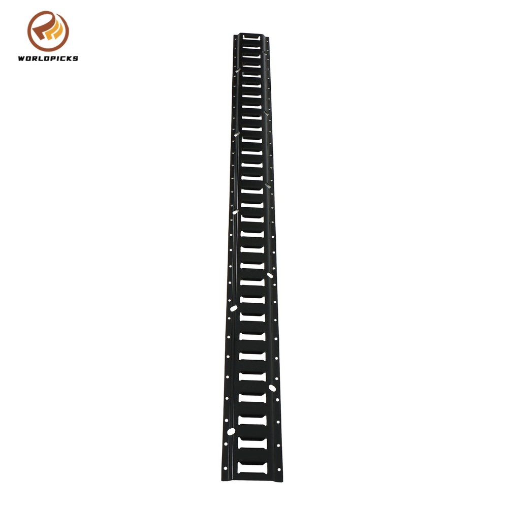Black 35 Pack Multi-Size E Track Rail Kit, 5ft 8ft Rails With Straps Hardware
