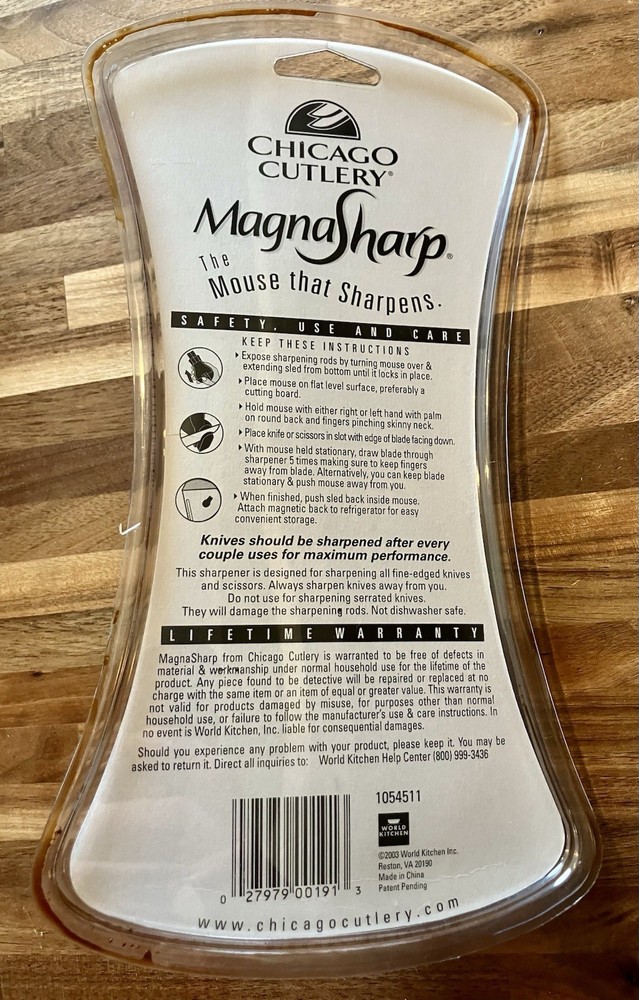 Chicago Cutlery Magna Sharp Mouse Knife Sharpener New In Package