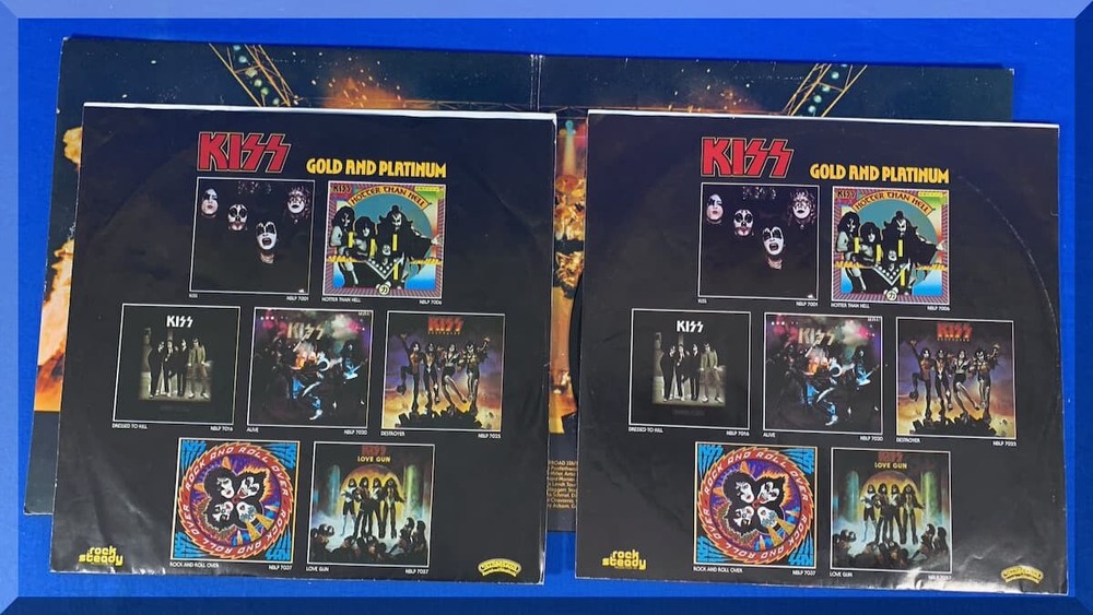 1977 VINTAGE KISS ALIVE II ALBUM - VINYL 33-1/3 LP CASABLANCA RECORD SLEEVES