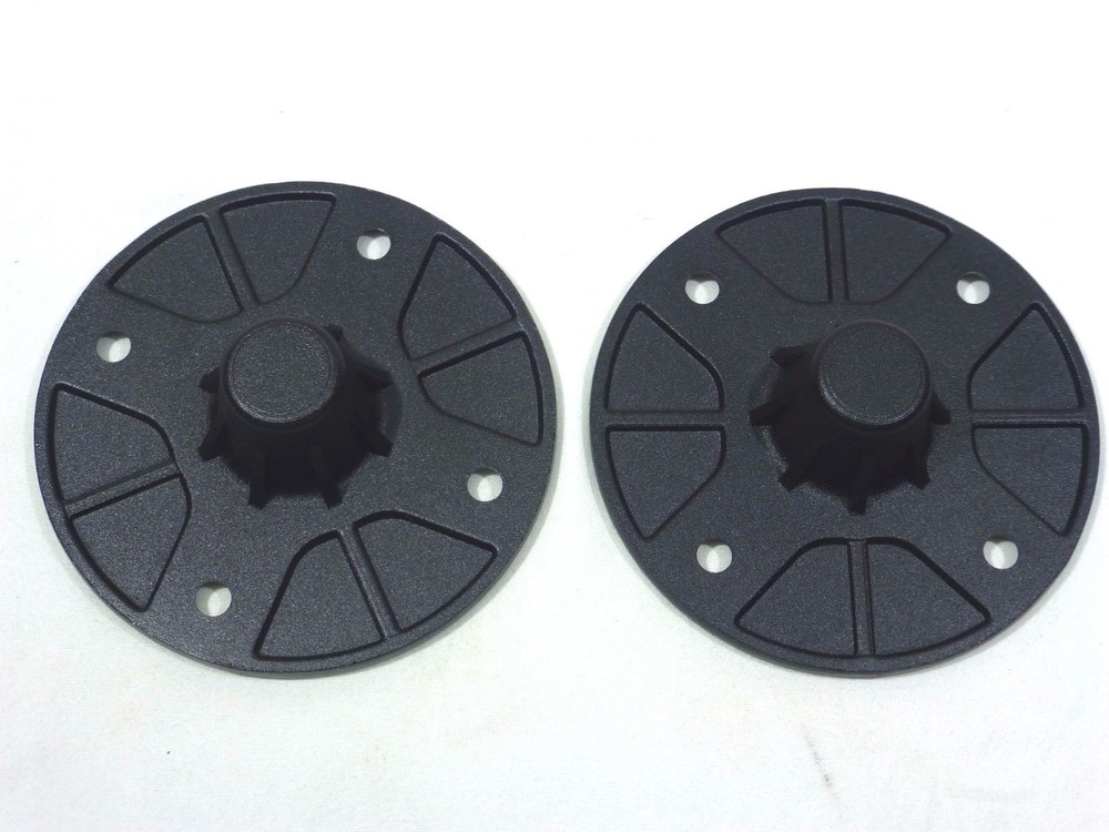(2) Two Sub-Woofer Mounting Plates with M20 threaded for Screw-On Sub Poles