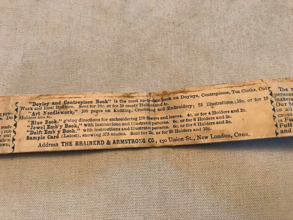 1895 Filo Floss Silks Original Package, Brainerd & Armstrong Co.