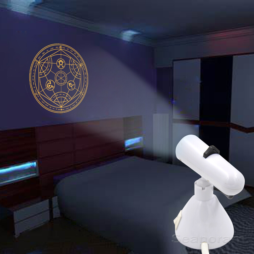 Transmutation Circle Decor Home Bedroom Table Desk LED Projector Shadow Light