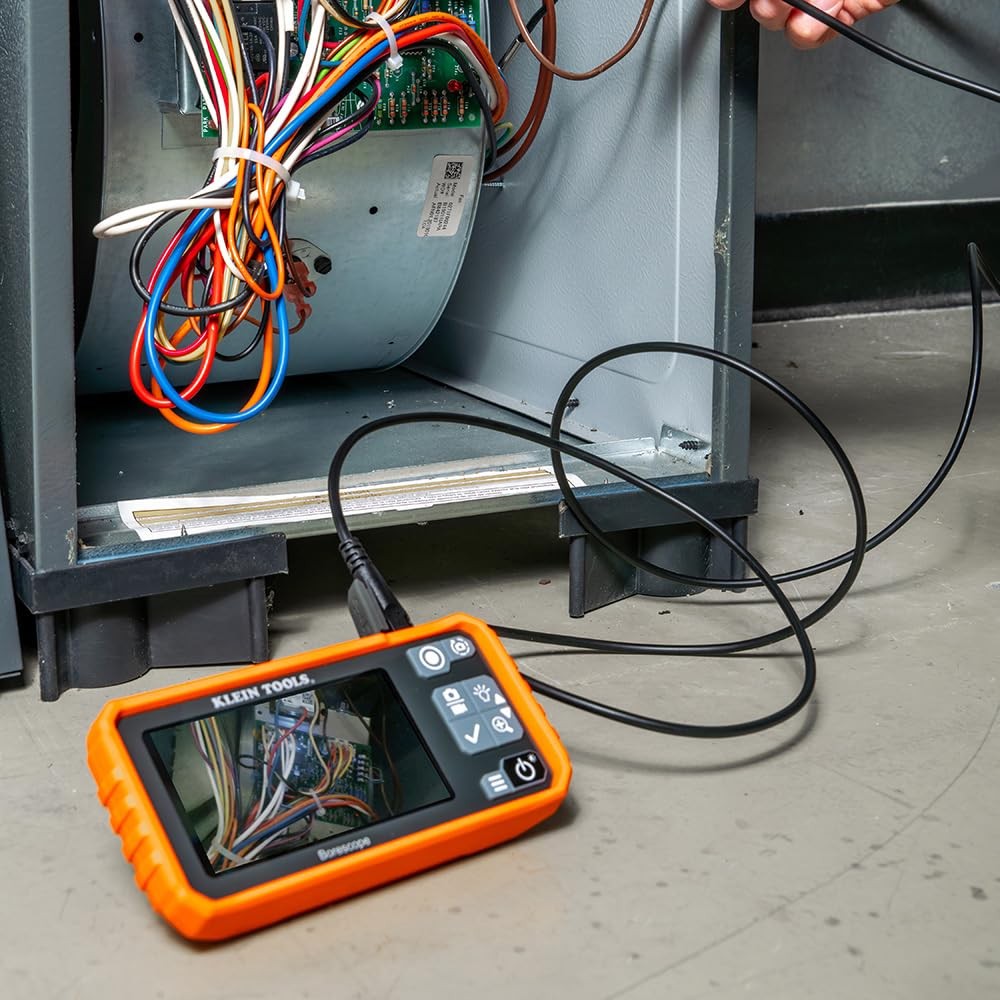Klein Tools Borescope High Resolution 4.3 Inch Lcd Waterproof Inspection Camera