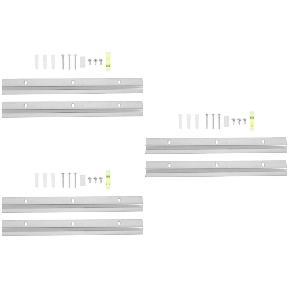 3 Sets Furniture Hang Bracket Wall Mounting Interlocking Brackets