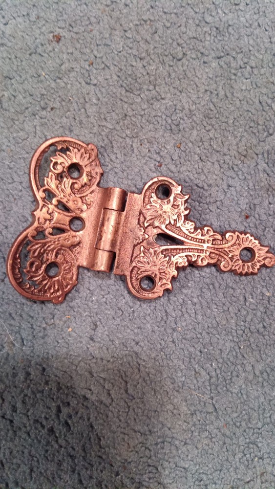 decorative surface-mounted antique copper finish hinge,
