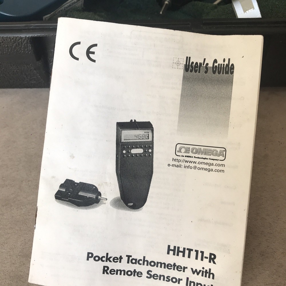 Omega Handlheld Pocket Tachometer with Remote Sensor Input, HHT-11-R-KIT