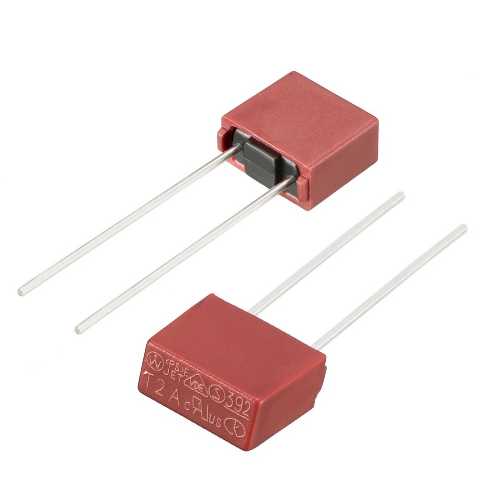 20pack T2A 2A 250V Slow Blow Micro Fuse,Red
