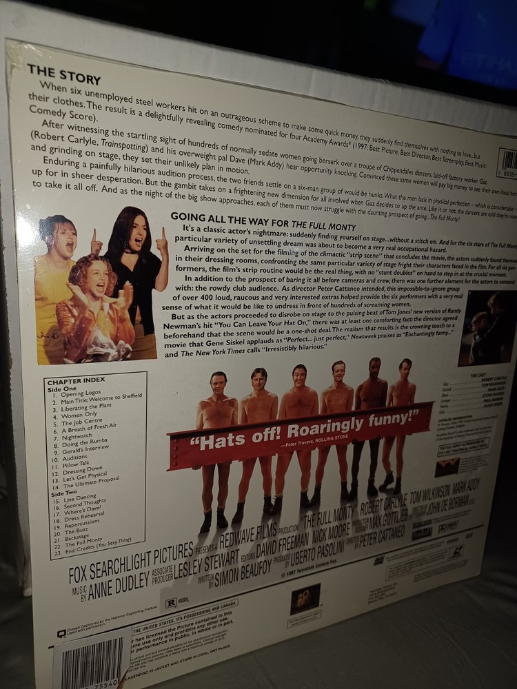 The Full Monthy Laserdisc Sealed