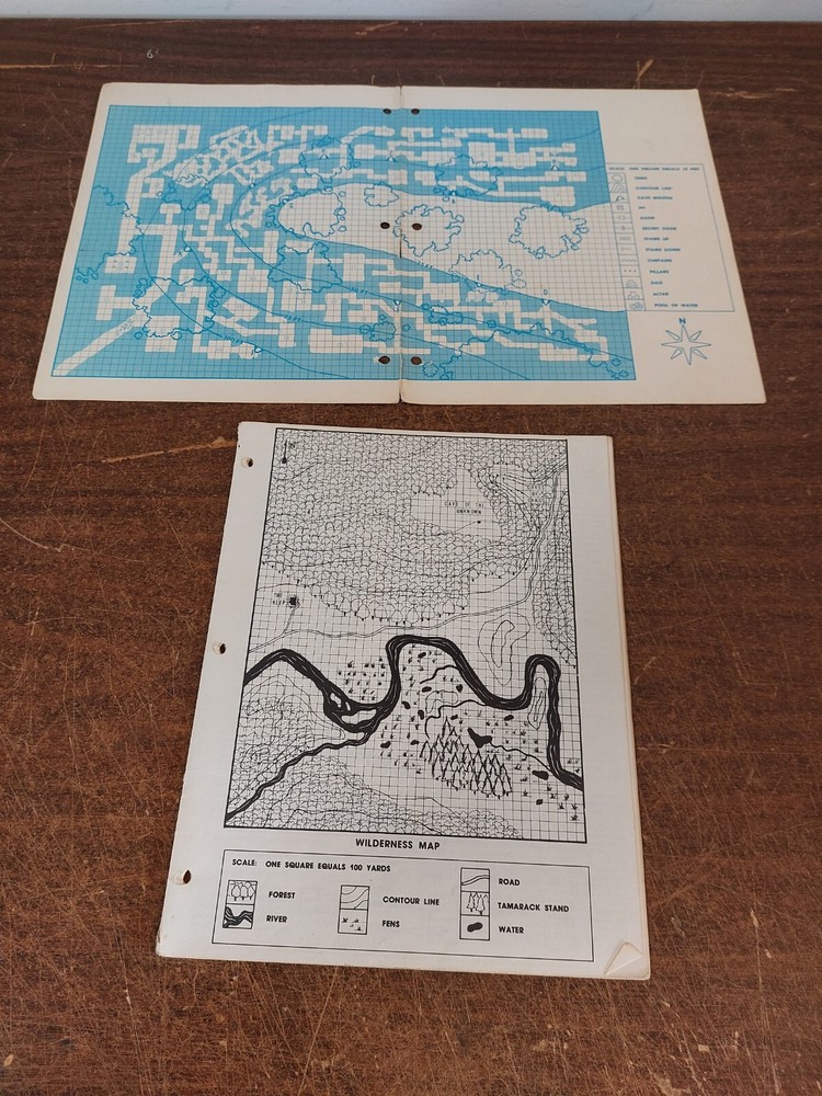 B2 THE KEEP ON THE BORDERLANDS 1981 Dungeons & Dragons Module * Missing Pages *