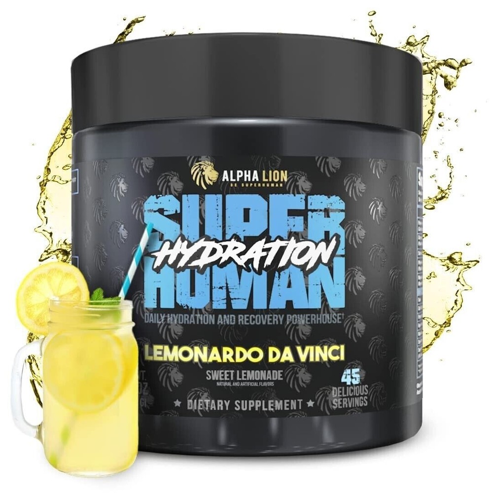 Alpha Lion Super Human Hydration Recovery & Hydration 45 Servings Lemonardo New