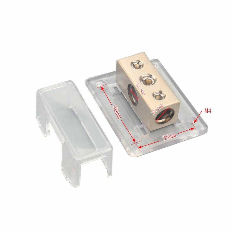 Car Audio Modified 2-way Grounding Splitter Distribution Block 4ga Splitter
