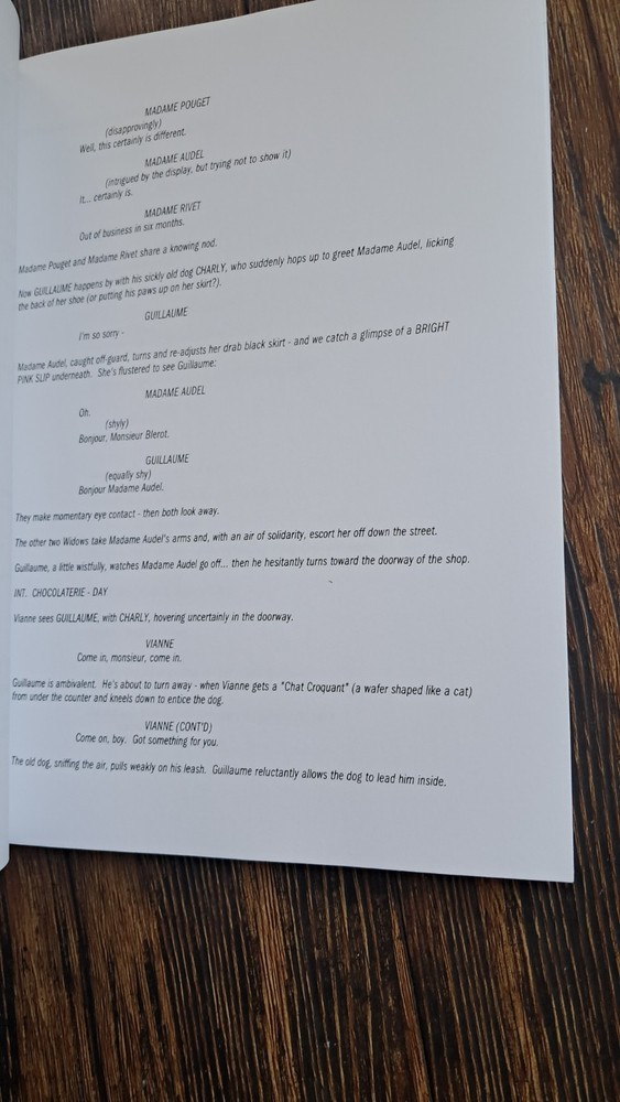 Chocolat: A Screenplay (Wrappers / Brads) Original Script