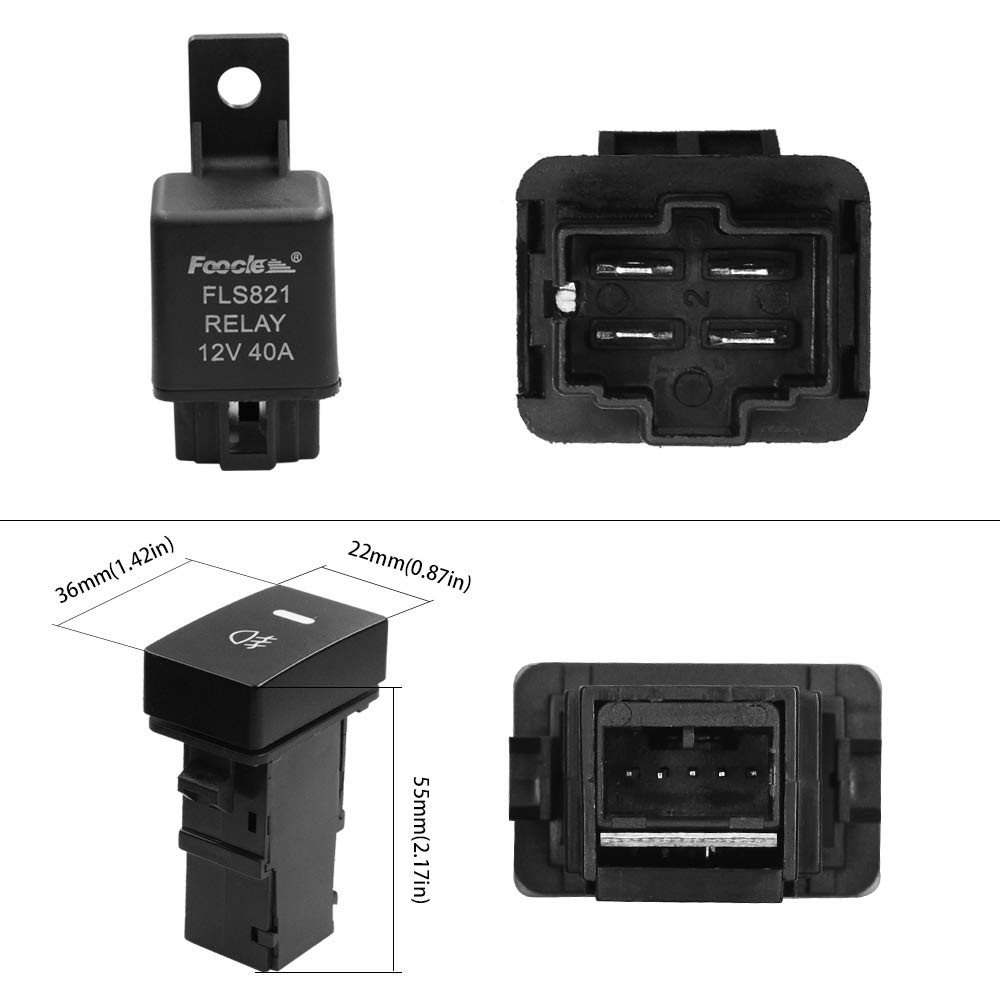 Fog Light Wiring Harness Relay Switch Kit
