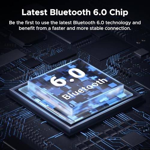 Bluetooth 6.0 Car Adapter, 3.5mm Aux Receiver with Microphone, Hands-Free Calls,