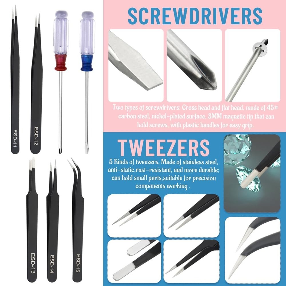Bigstone 29 PCS Model Tools Kit Modeler Basic Tools Hobby Building Tools Craf...