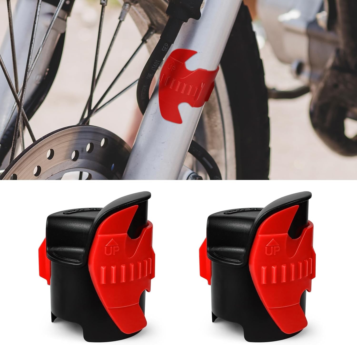 2PCS Motorcycle Fork Seal Cleaner Tool, Front Fork Seal Clean Tool, Universal Cl