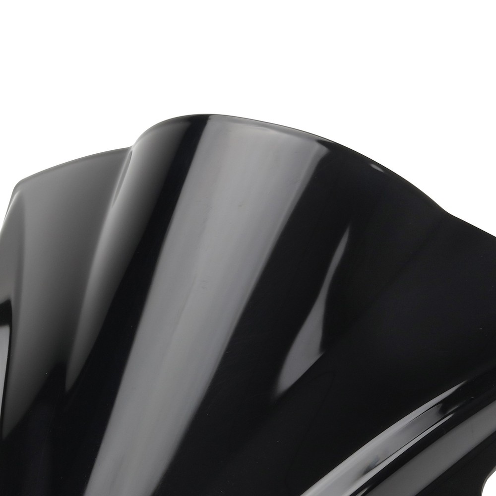 Black Double Bubble ABS Windscreen Windshield For Kawasaki Ninja 300 2013-2018