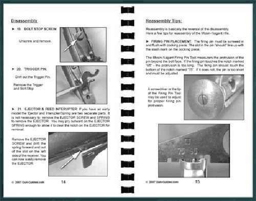 Mosin Nagant Manual Book Takedown Guide direct from Gun-Guides Disassembly Rifle