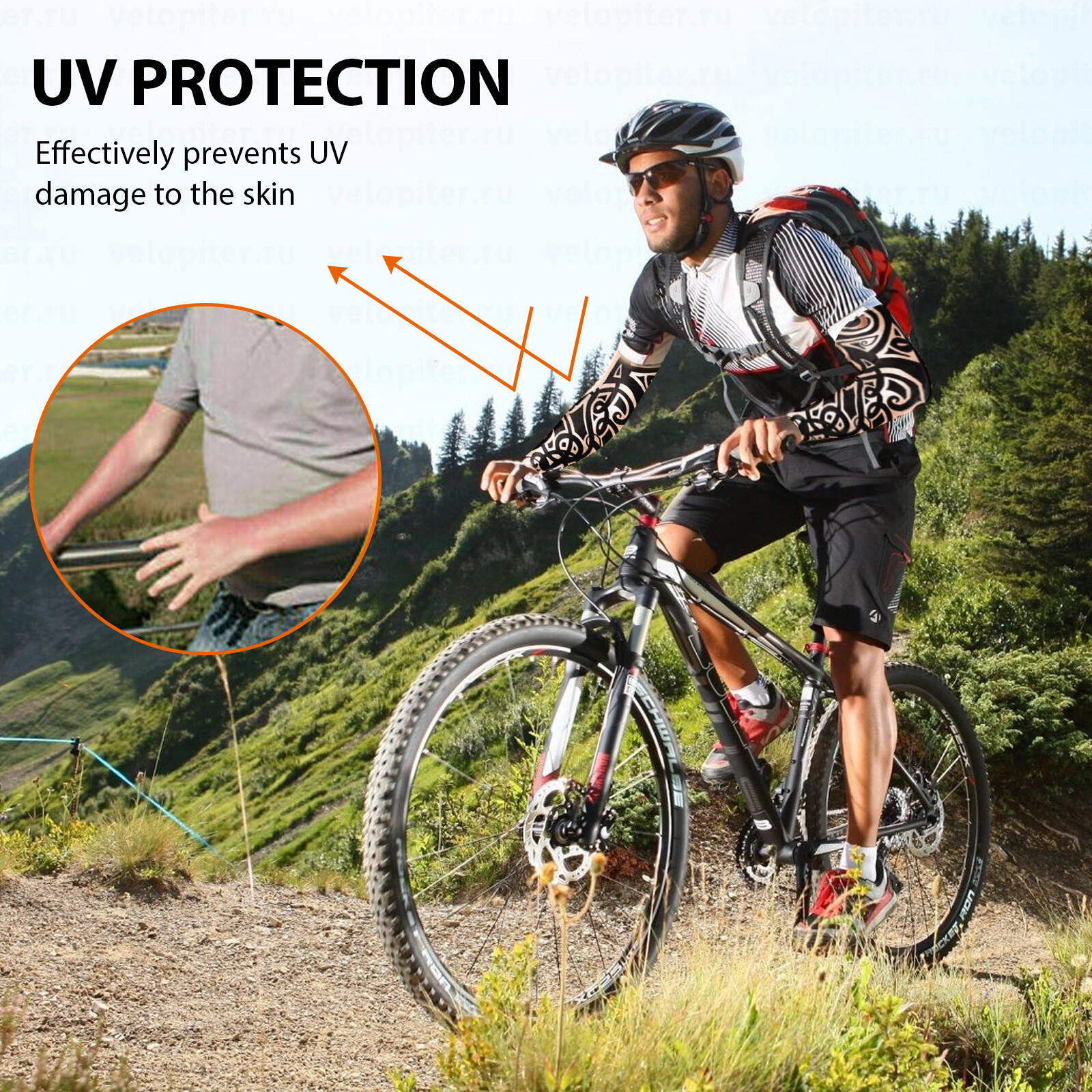 10 PCS Tattoo Cooling Arm Sleeves Cover Basketball Golf Sport UV Sun Protection