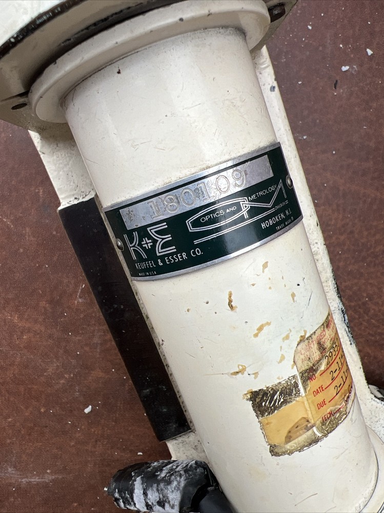 Keuffel & Esser Single Axis Autocollimator Optical Alignment Scope 180109