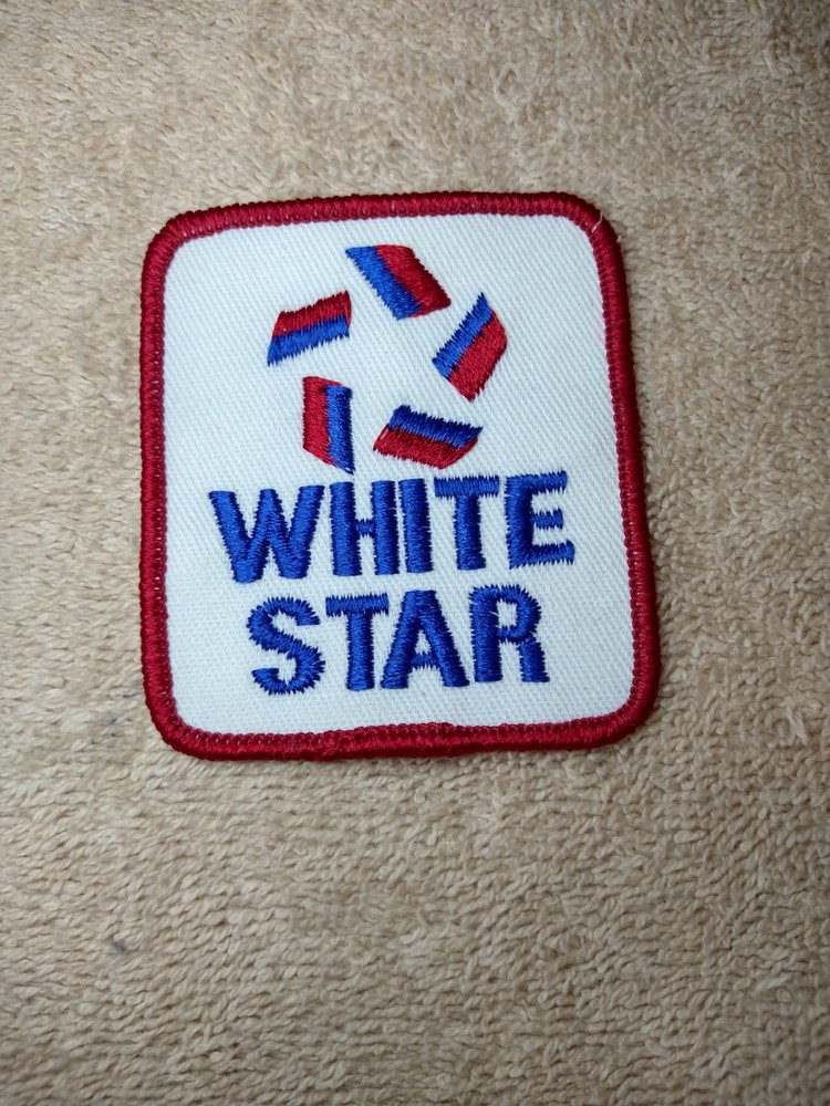 -Vintage- White Star Equipment Embroidered Patch NOS