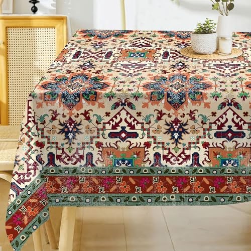 Tablecloth 60x84 Inches Rectangle Fall Rustic 60" x 84" (Rectangular) Boho