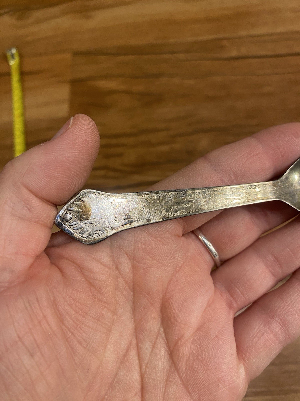 Baby Spoon Antique Vintage C Utensil Kitchen