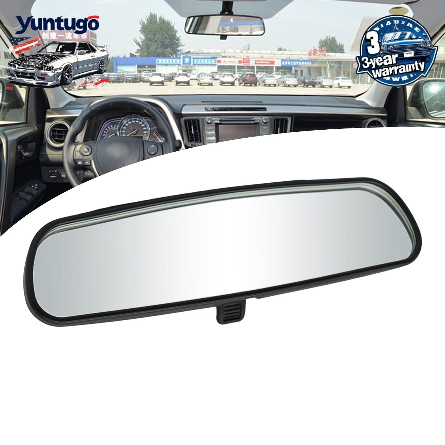 NEW For Ford Mustang Escape Focus CMax Interior Rear View Mirror 6U5Z17700B