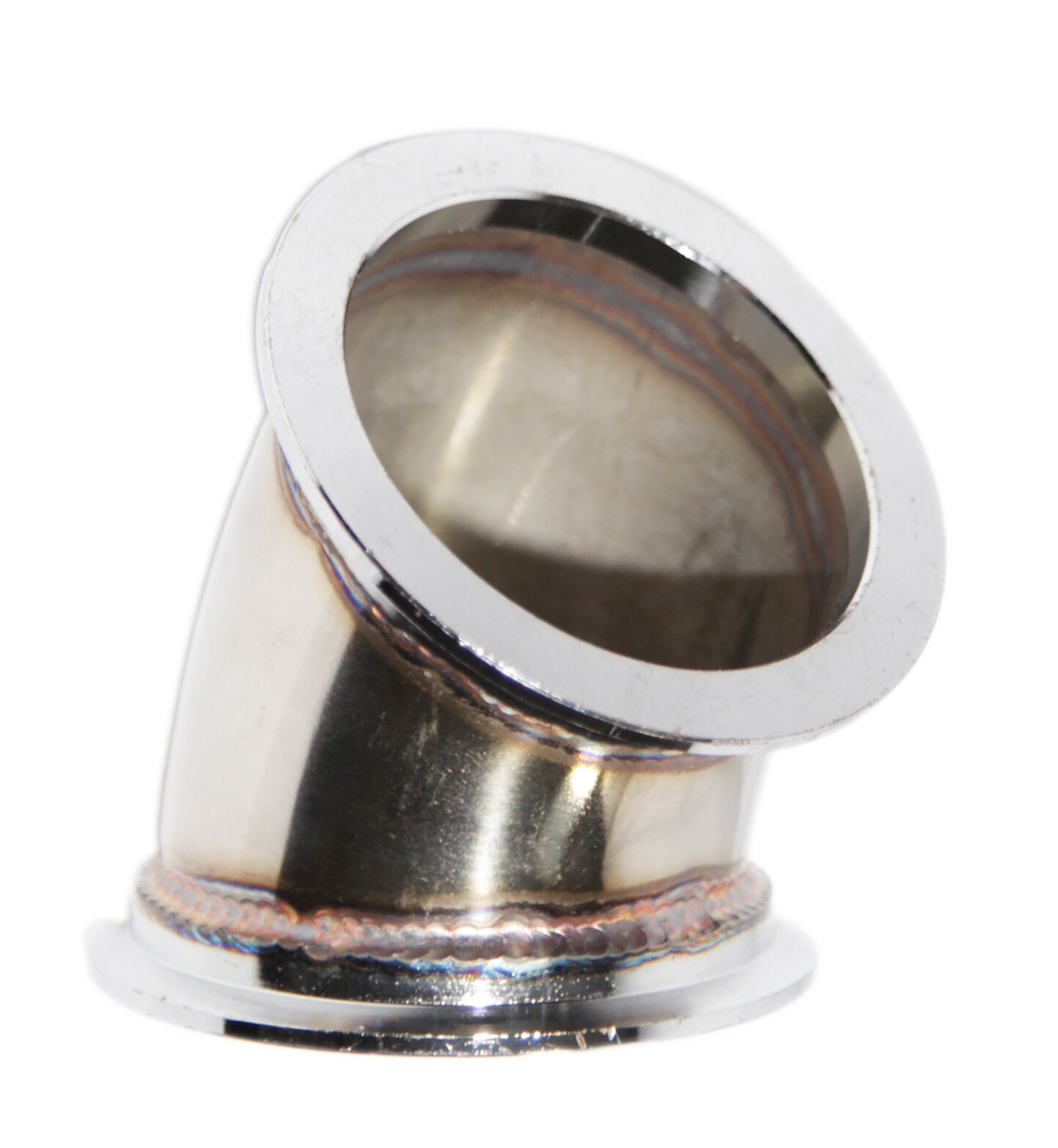 45 Degree Elbow 3" Conversion Adapter V-band size (2.85" I.D. 3.73" O.D.)