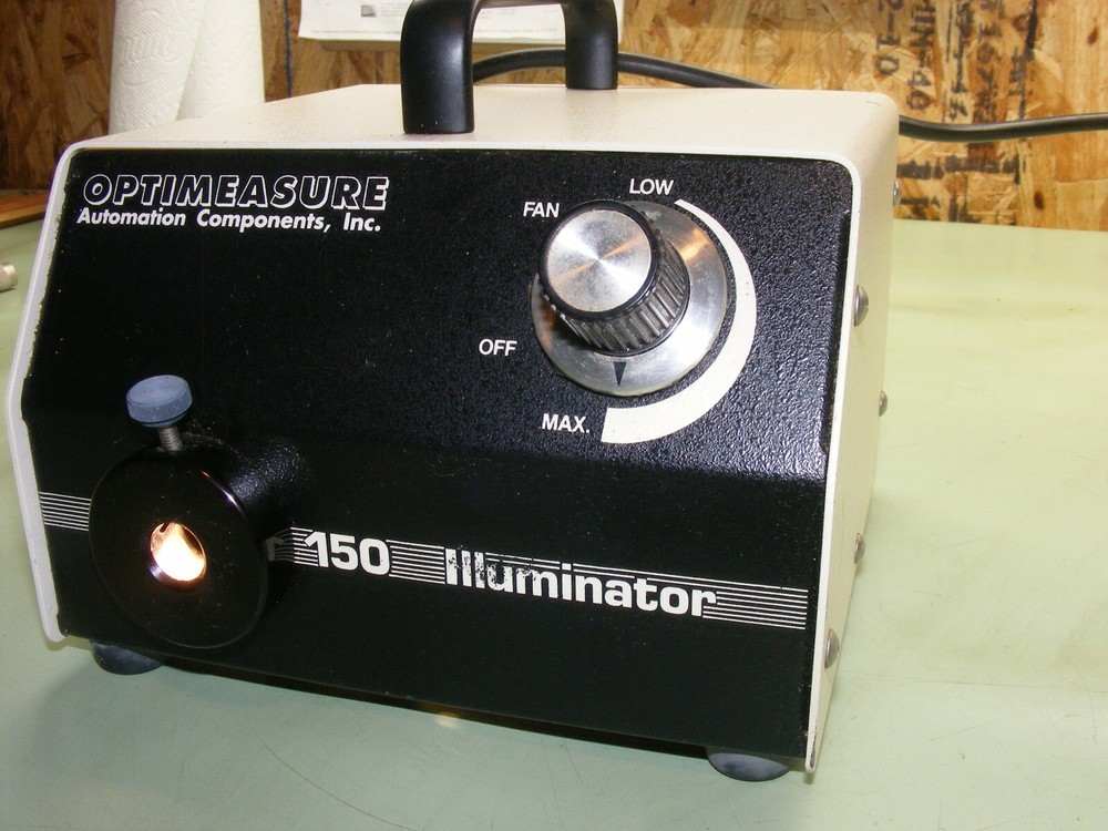 OPTIMEASURE 150 ILLUMINATOR AUTOMATION COMPONENTS INC FIBER OPTIC LIGHT SOURCE