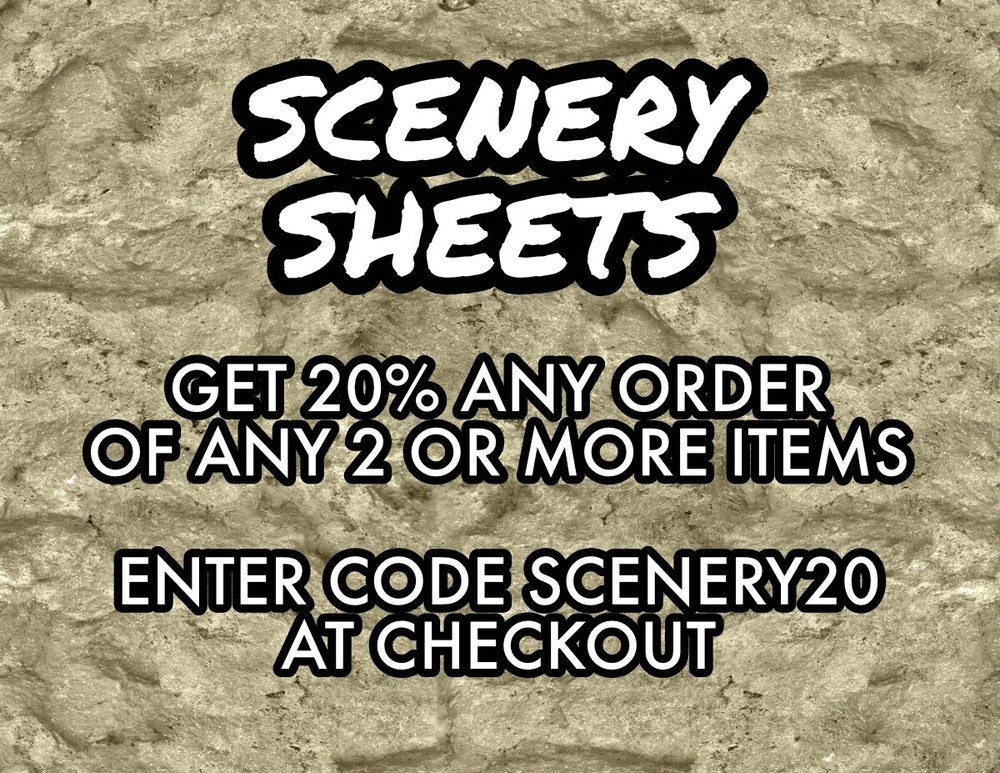 N Scale Sparse Grass Paper Model Train Scenery Sheets–5 Seamless 8"x10"