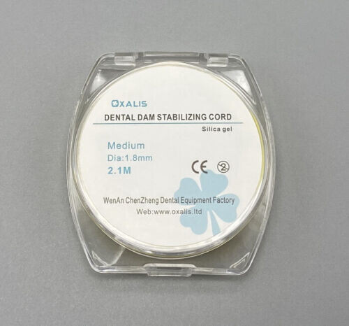 Dental Stabilizing Cord Medium Wedge Clamp Elastic Sheet 2.1m Rubber Stabilizing