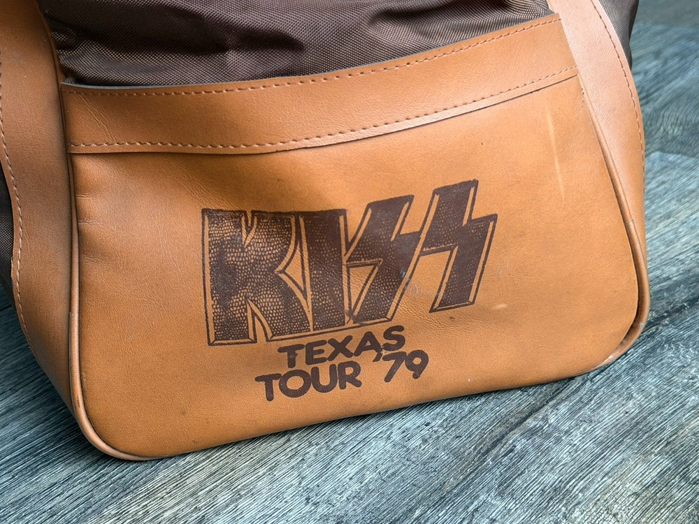 KISS Dynasty Concert Tour Texas Promo Duffel Travel Bag 1979 Vintage Kiss Aucoin