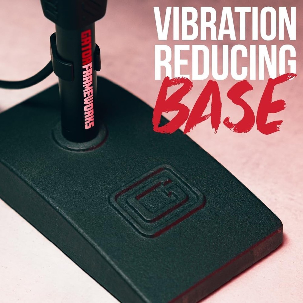 Compact Short Weighted Base Mic Stand for Recording & Streaming Excellence