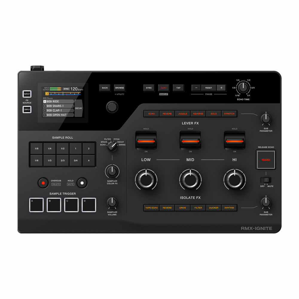 AlphaTheta RMX-IGNITE Professional DJ Effector w/3 Band FX Section and Sampler