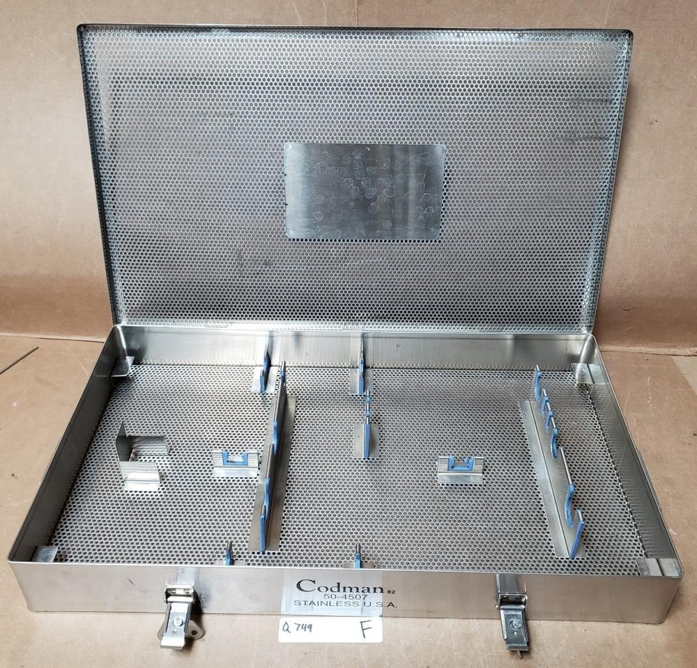 CODMAN 50-4507 INSTRUMENTATION STERILIZATION CASE ! Q749 F