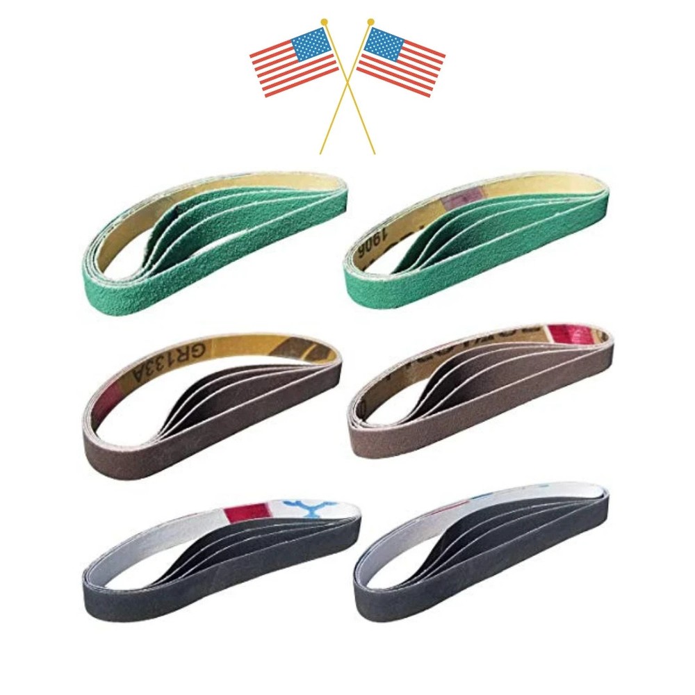 24 Pcs 1/2" x 12" Replacement Belts for Work Sharp Knife Sharpener