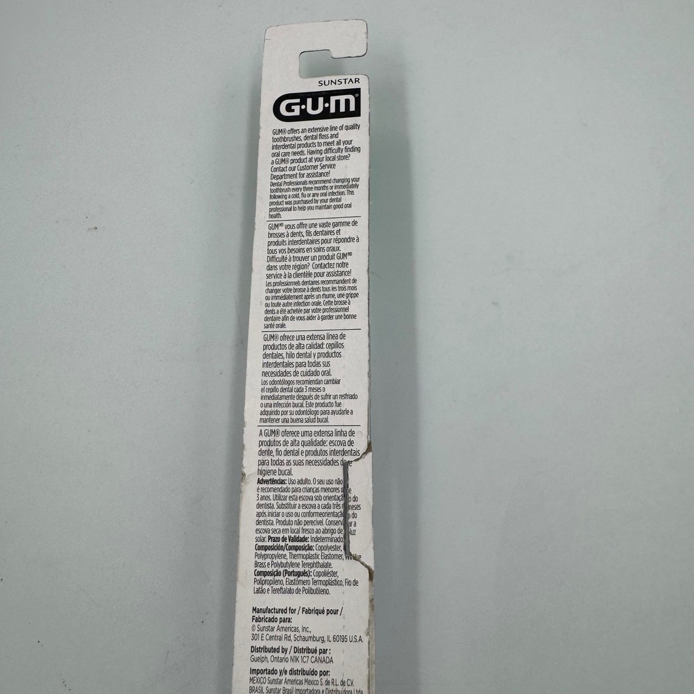 GUM 525PHS Tech Deep Clean Compact Soft Toothbrush Blue