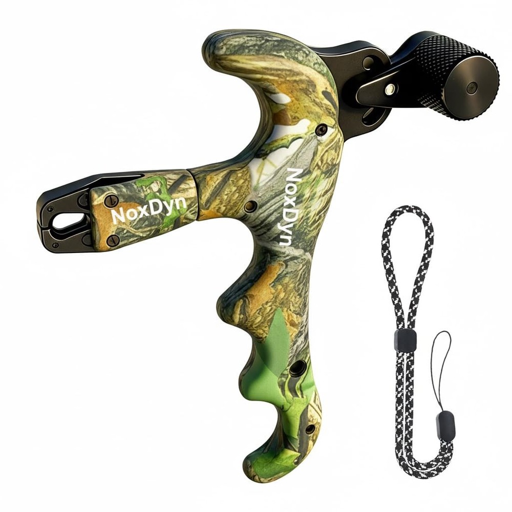 Archery Bow Release for Compound Bow, 4-Finger Adjustable Sensitivity Thumb R...