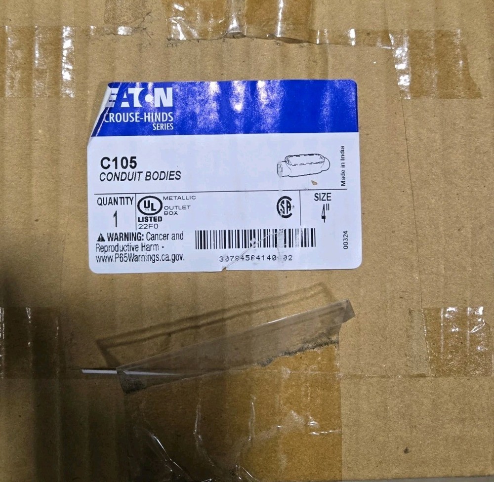 CROUSE-HINDS C105 4" CONDUIT BODY  Only