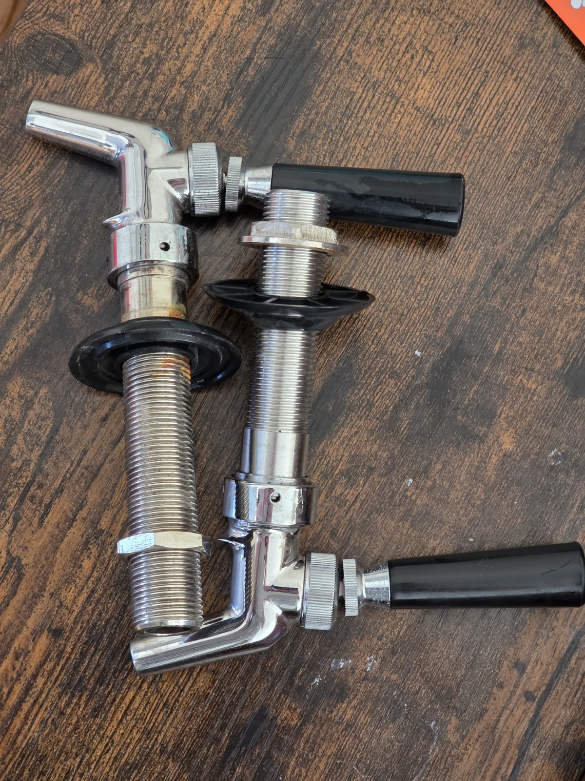 Two Perlick Draft Beer Taps - Kegerator Faucets