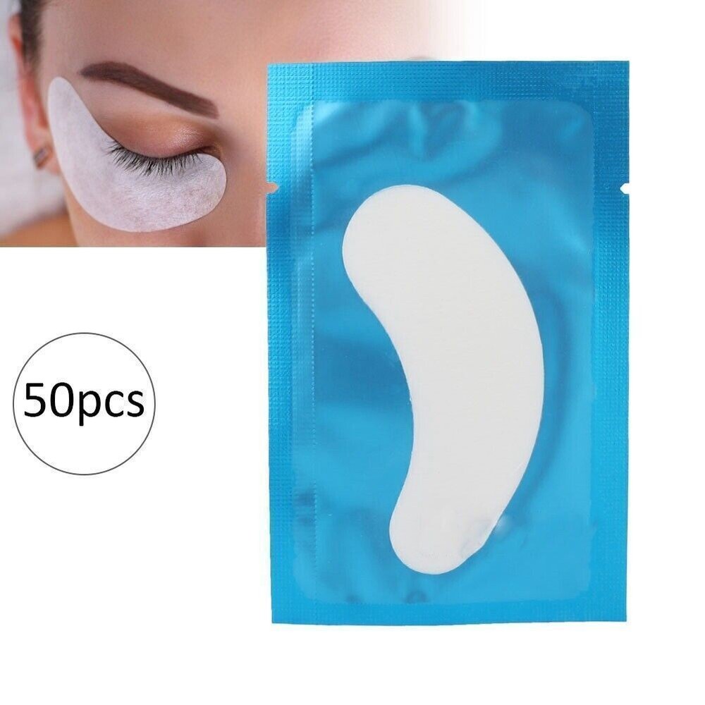 50pcs Eyelash Grafting Isolation Pad Makeup Eyelash Extension Patch Sticker