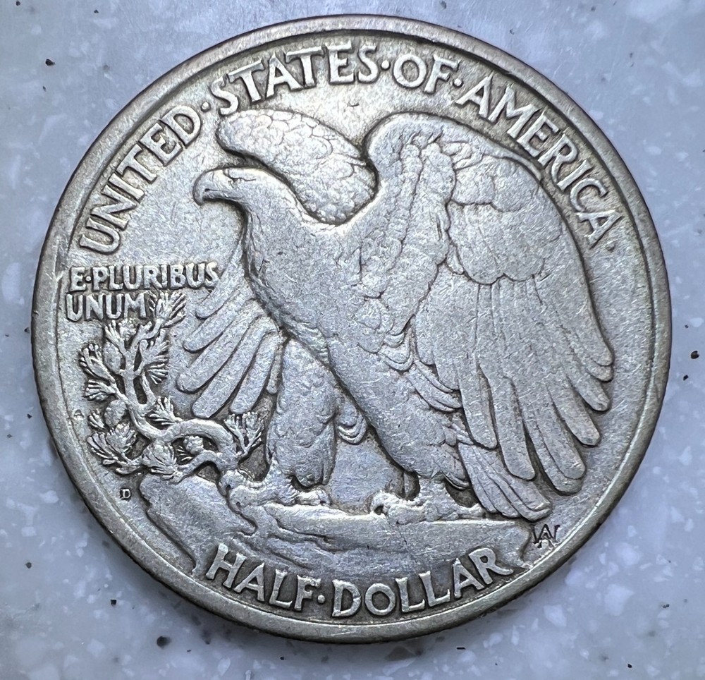 1920-D - Walking Liberty Half Dollar - VF - Nice Coin!!