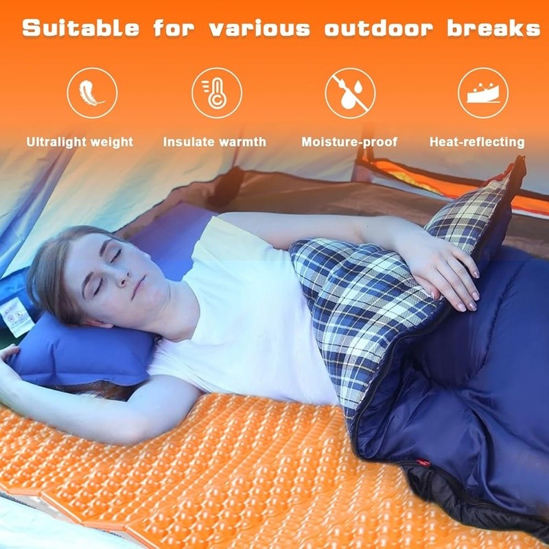 Comfortable Durable Foam Sleeping Pad Lightweight Packable Camping Hiking Yoga