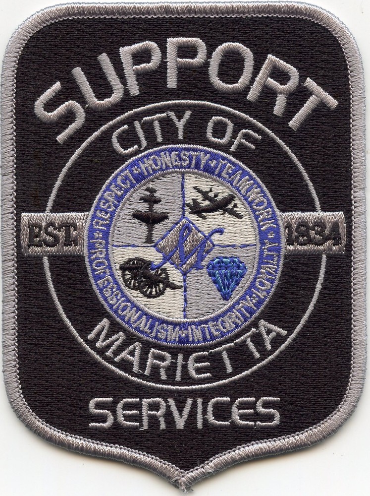 MARIETTA GEORGIA GA Support Services POLICE PATCH