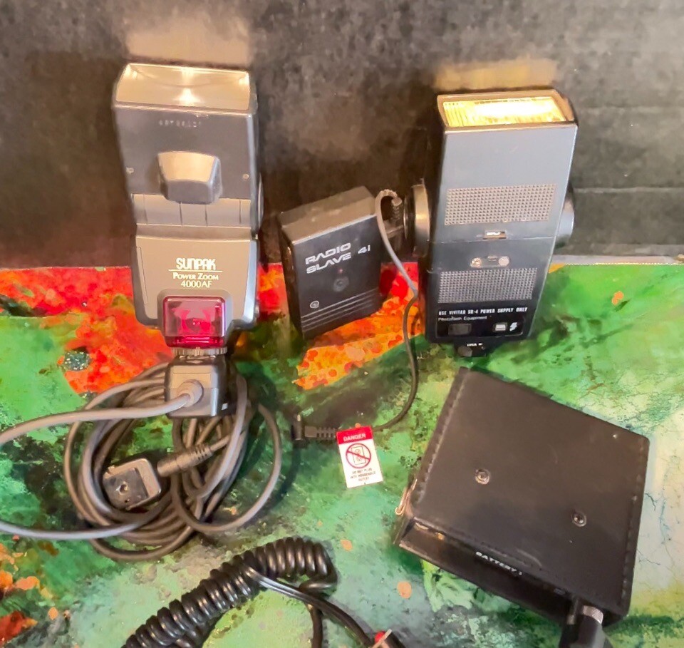 Vintage Mixed Camera Flash Equipment Lot