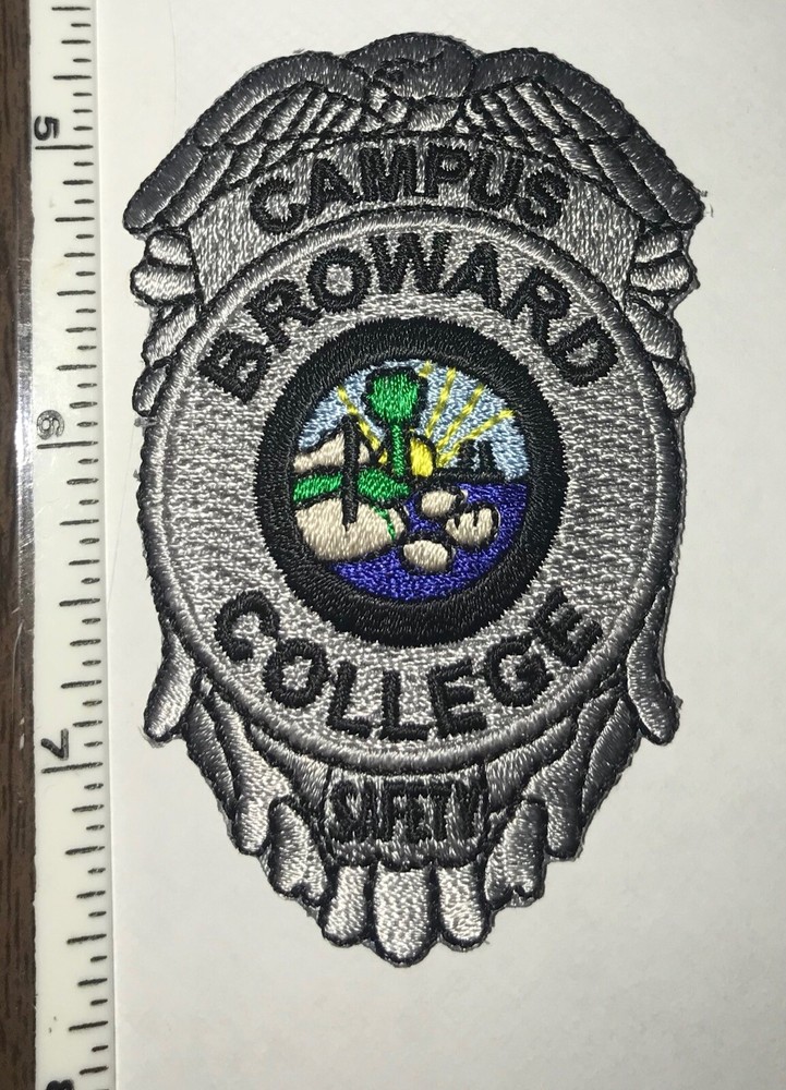 Broward College Florida 4 Lot Patch Set 2 Security 2 Safety NEW